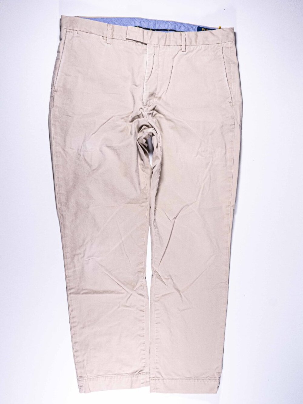 Polo Ralph Lauren Stretch Straight Fit Chino Pants Mens 36 x 28 Beige Khaki Y2K